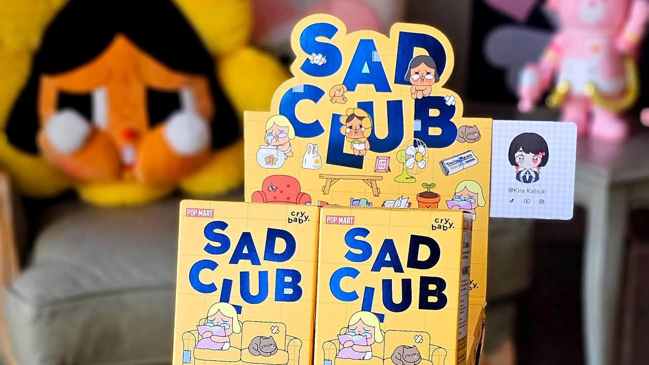 🥲 Pop Mart Crybaby: Sad Club blind box case unboxing!