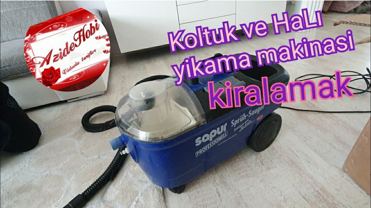 Koltuk yikama hali yikama makinasi Kiralama / Sprühsauger von DM test
