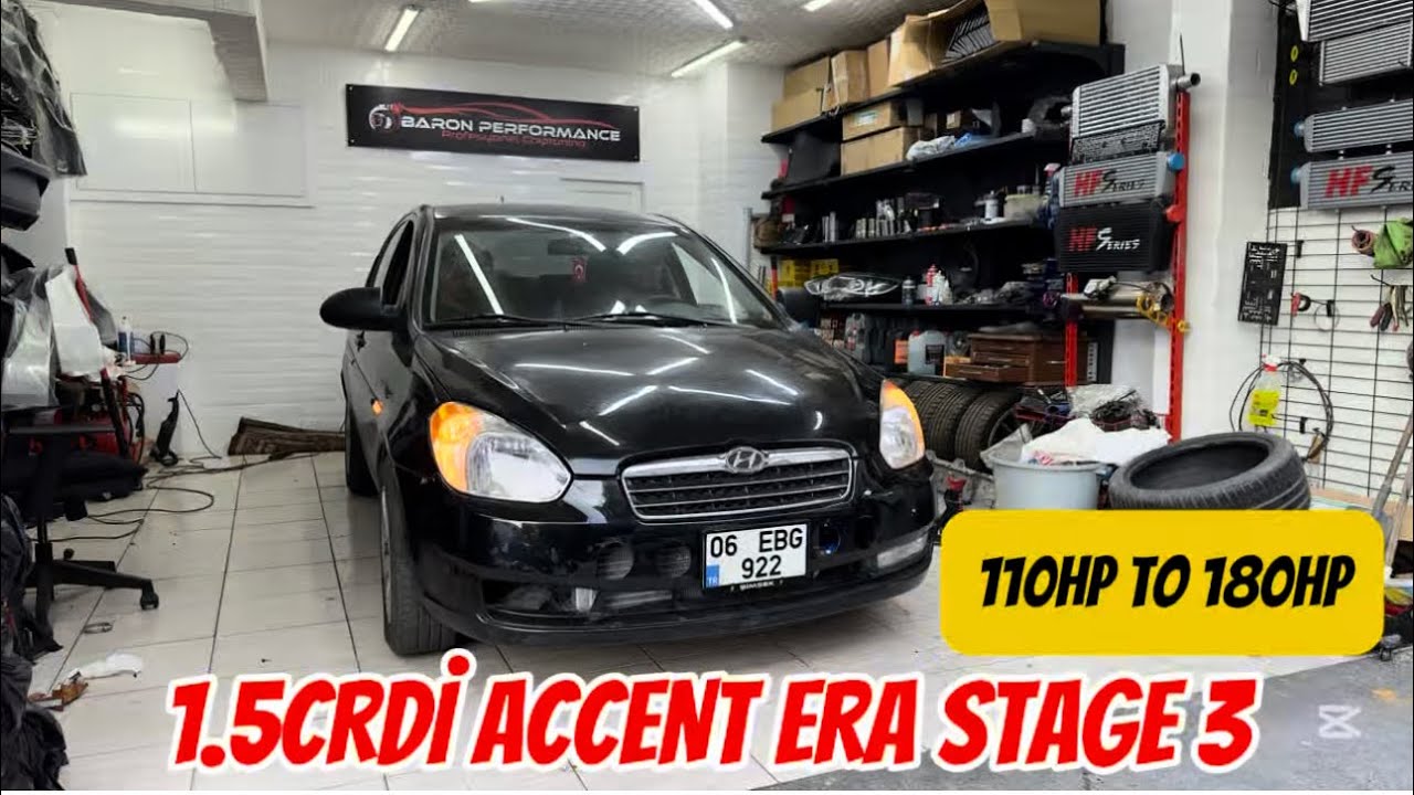 STAGE 3 ACCENT ERA 1.5 CRDİ 110HP - 180HP OLDU