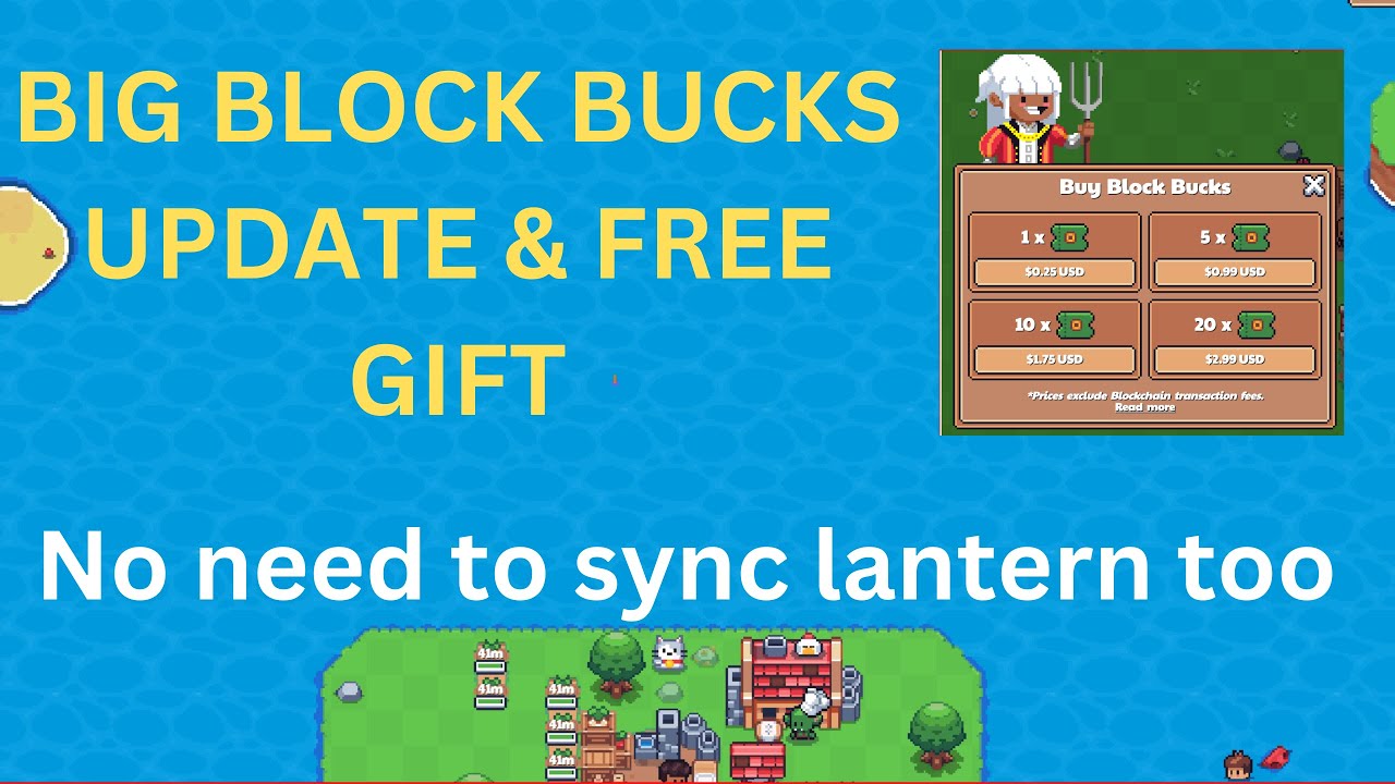 Sunflower Land Gas fees Update :Update on Block Bucks reduces gas fees || Free Block Bucks Gift