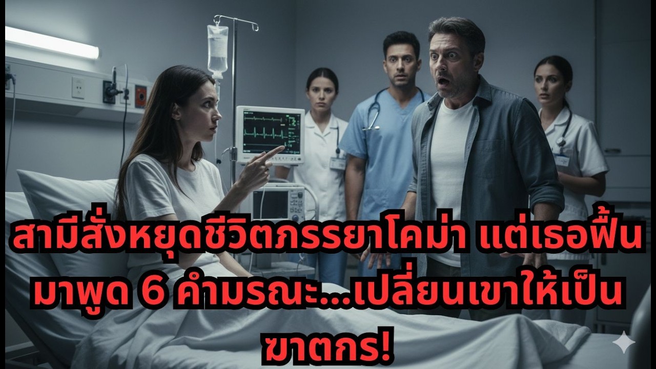 สามีสั่งหยุดชีวิตภรรยาโคม่า แต่เธอฟื้นมาพูด 6 คำมรณะ...เปลี่ยนเขาให้เป็นฆาตกร!