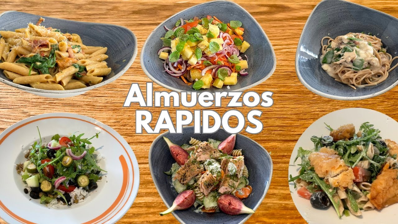 6 Almuerzos Rápidos que me salva el día cuando tengo poco tiempo 😍