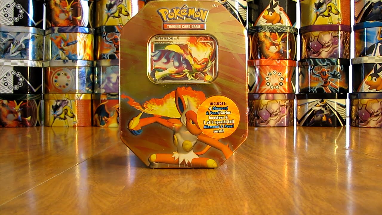 Pokemon Infernape Lv. X Tin Opening