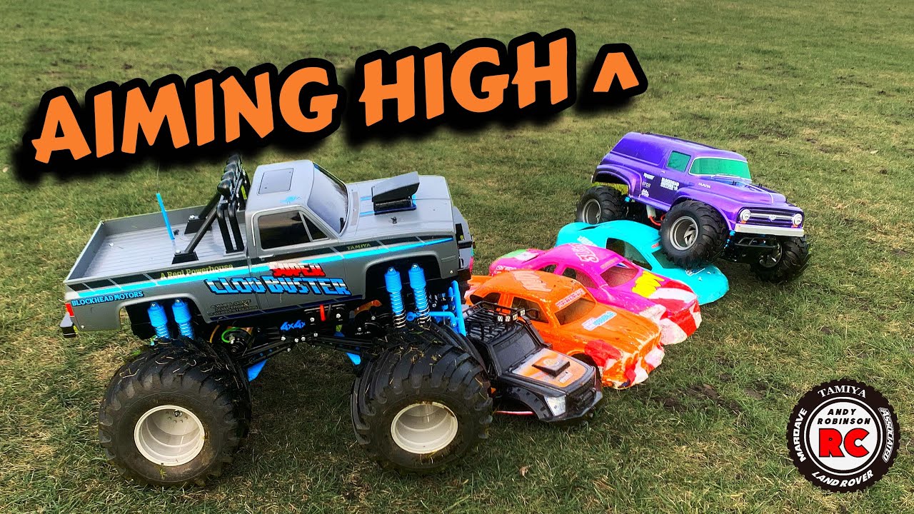 E350: Tamiya Truck Jump Off! Clod Buster v Squash Van, but who’s the King ?
