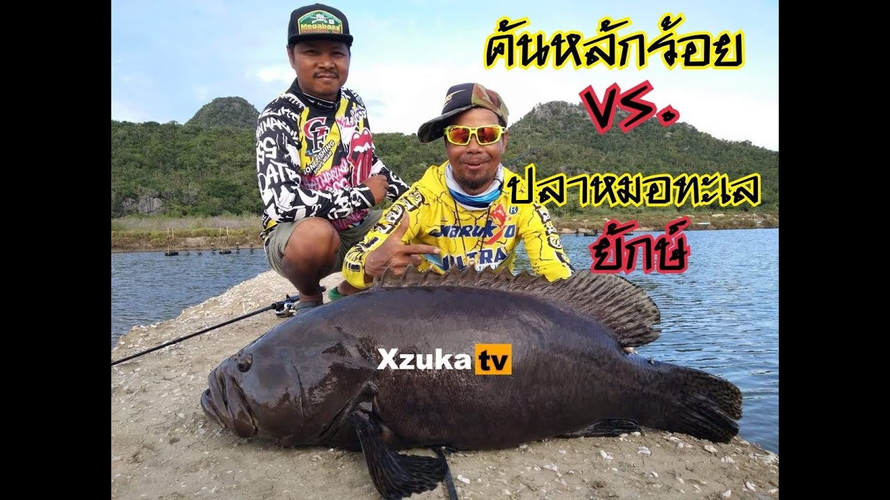 Ep.105 #จะไหวมั้ยถ้าผมเอาคันเบ็ดราคาหลักร้อย ไปตกปลาหมอทะเลยักษ์300ยอด #GiantGrouper #xzuka tv.