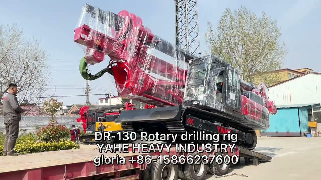 DR-130 rotary drilling rig shipping video