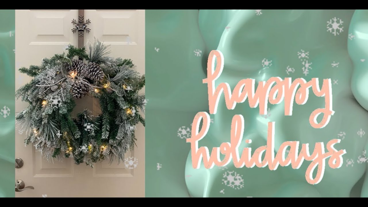 Stunning Snowfall Creek Pre-Lit Holiday Wreath by Haute Decor