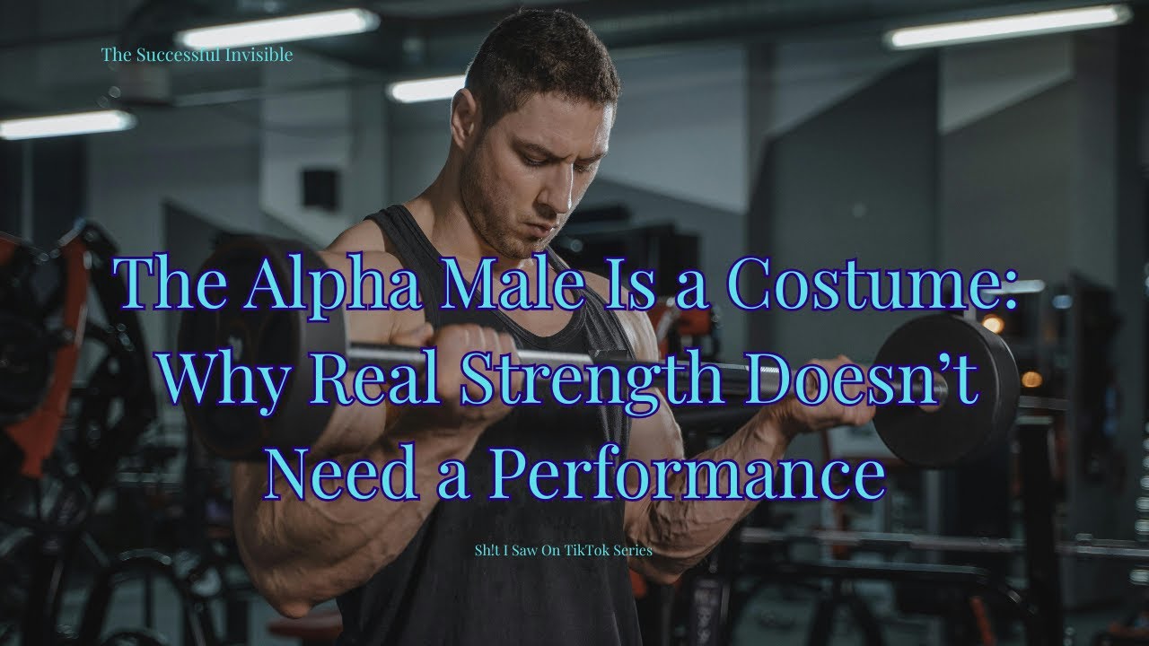 The Alpha Male Is a Costume: Why Real Strength Doesn’t Need a Performance