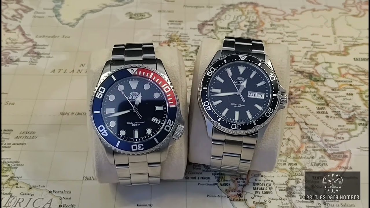 Comparamos los relojes de buceo de Orient: Kamasu VS New Triton. En Español.