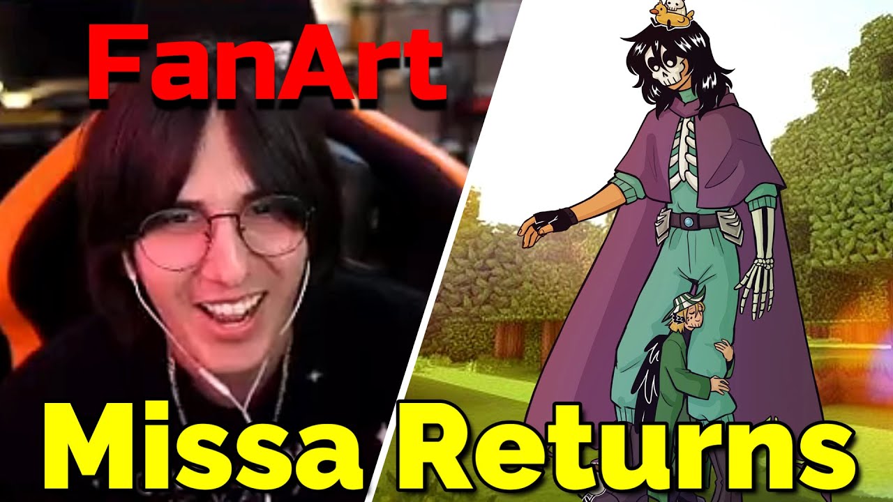 Missa Returns & React to His Fan Art with Philza on QSMP Minecraft