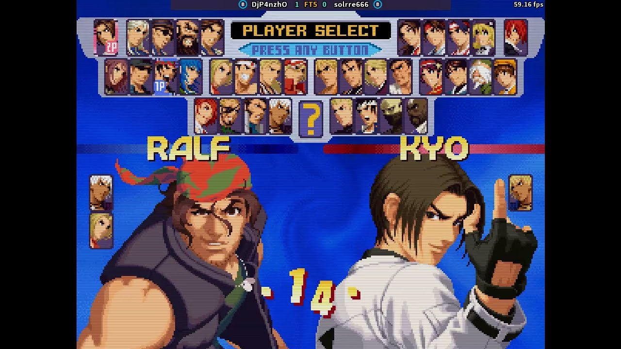 fightcade 2 kof 2000 DjP4nzhO (Chile) vs solrre666 (U.S)