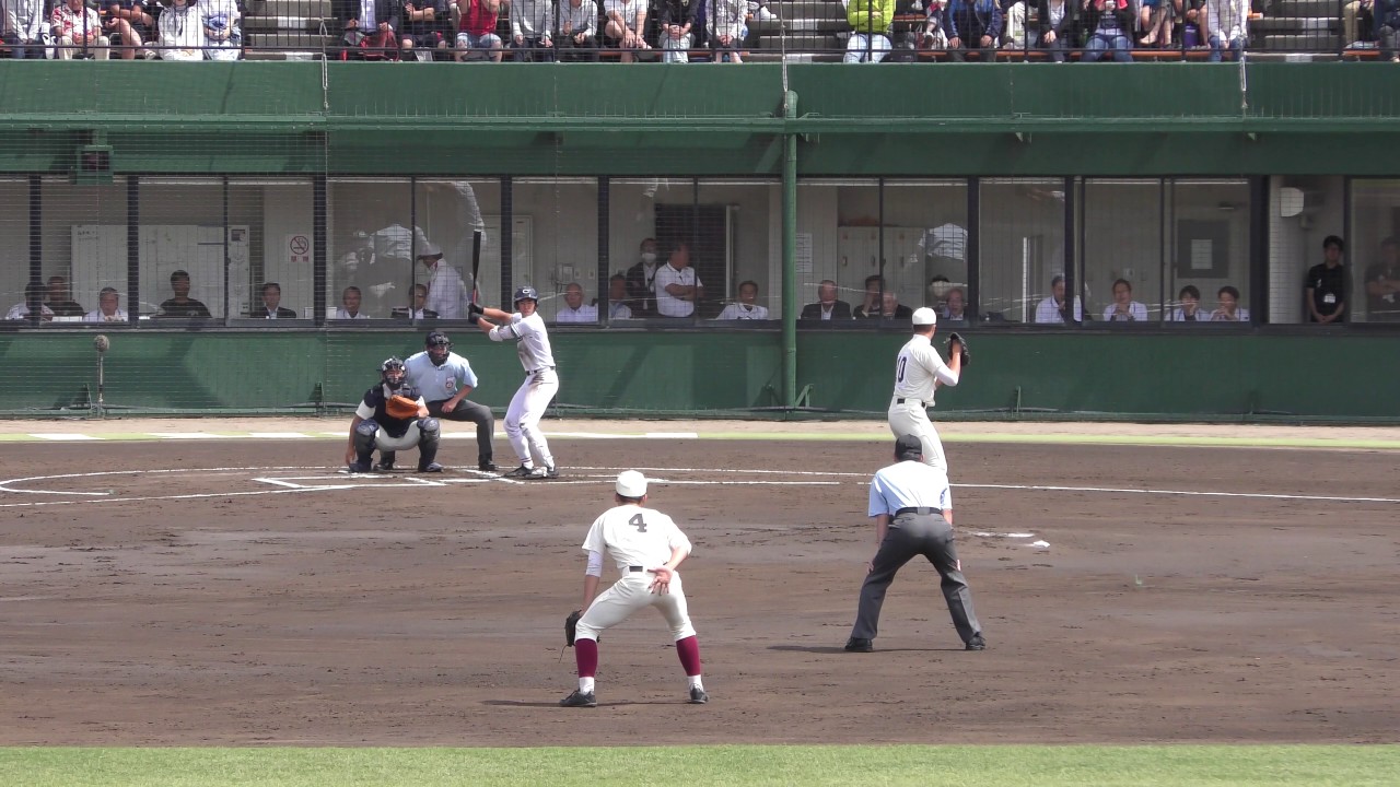愛知招待試合(2017)　中京大中京　鵜飼選手(3年)　５２号