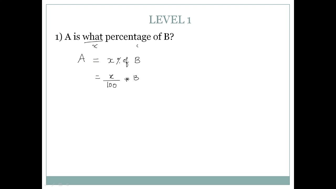 Chapter 4 Percentage - Level 1 Sum 1