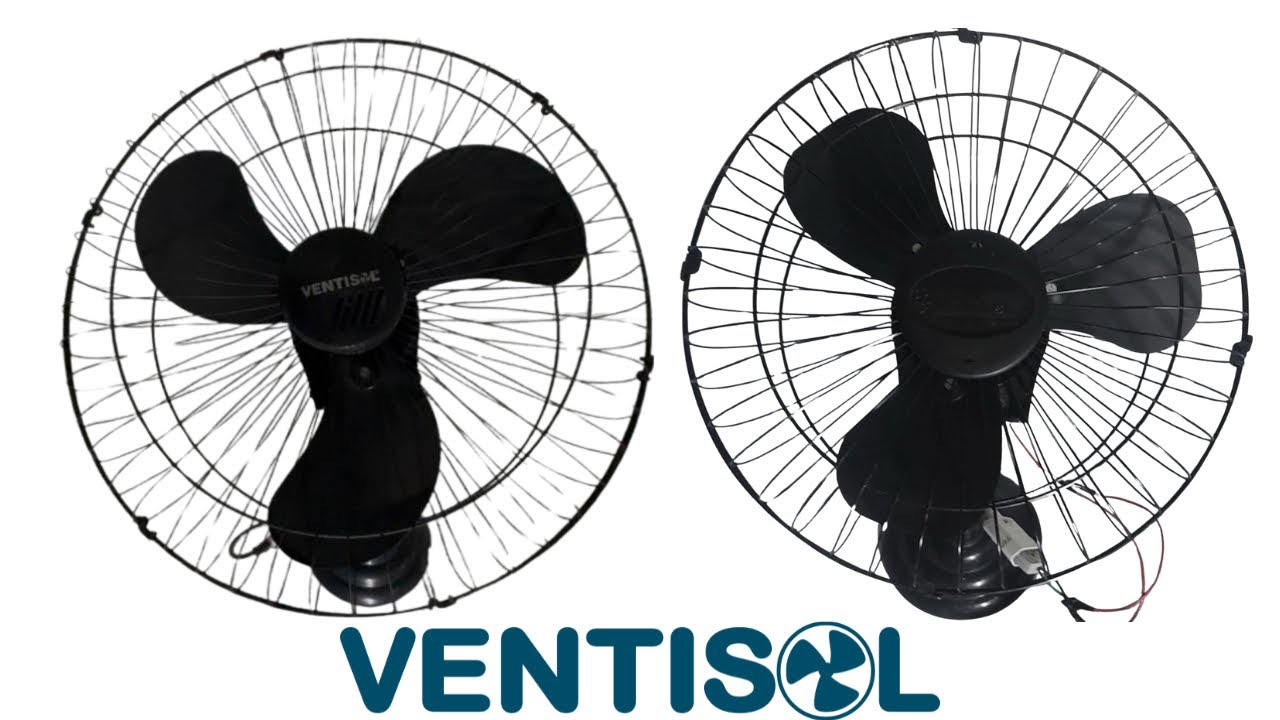Ventiladores de Parede Ventisol VP-60 160W & VP-50 125W Preto 2003