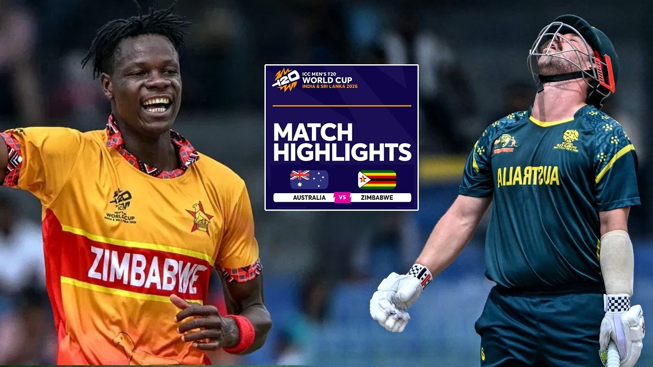 Australia vs Zimbabwe Highlights: ZIM Clinch Miracle Win in T20 WC 2026!