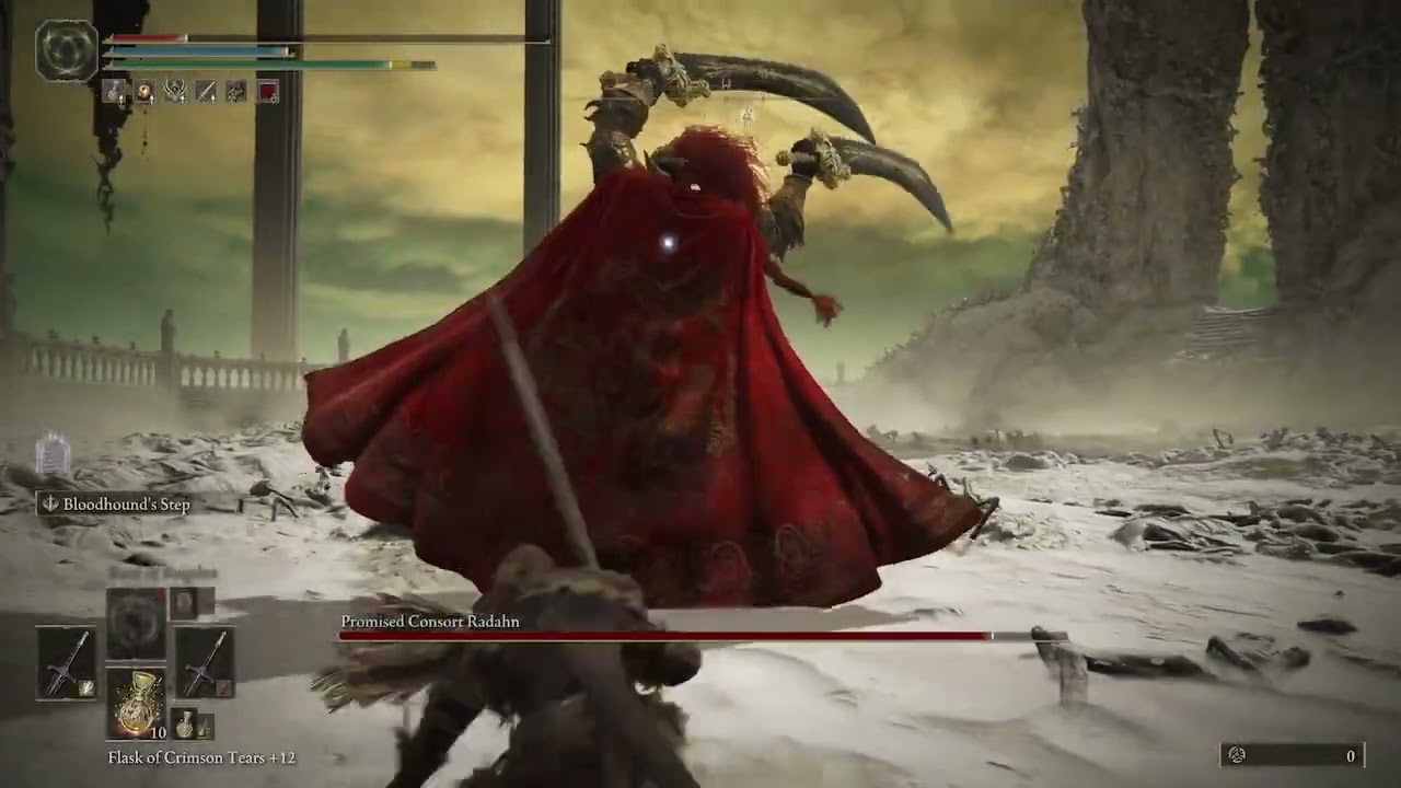 Getting beat up by promised consort radahn 