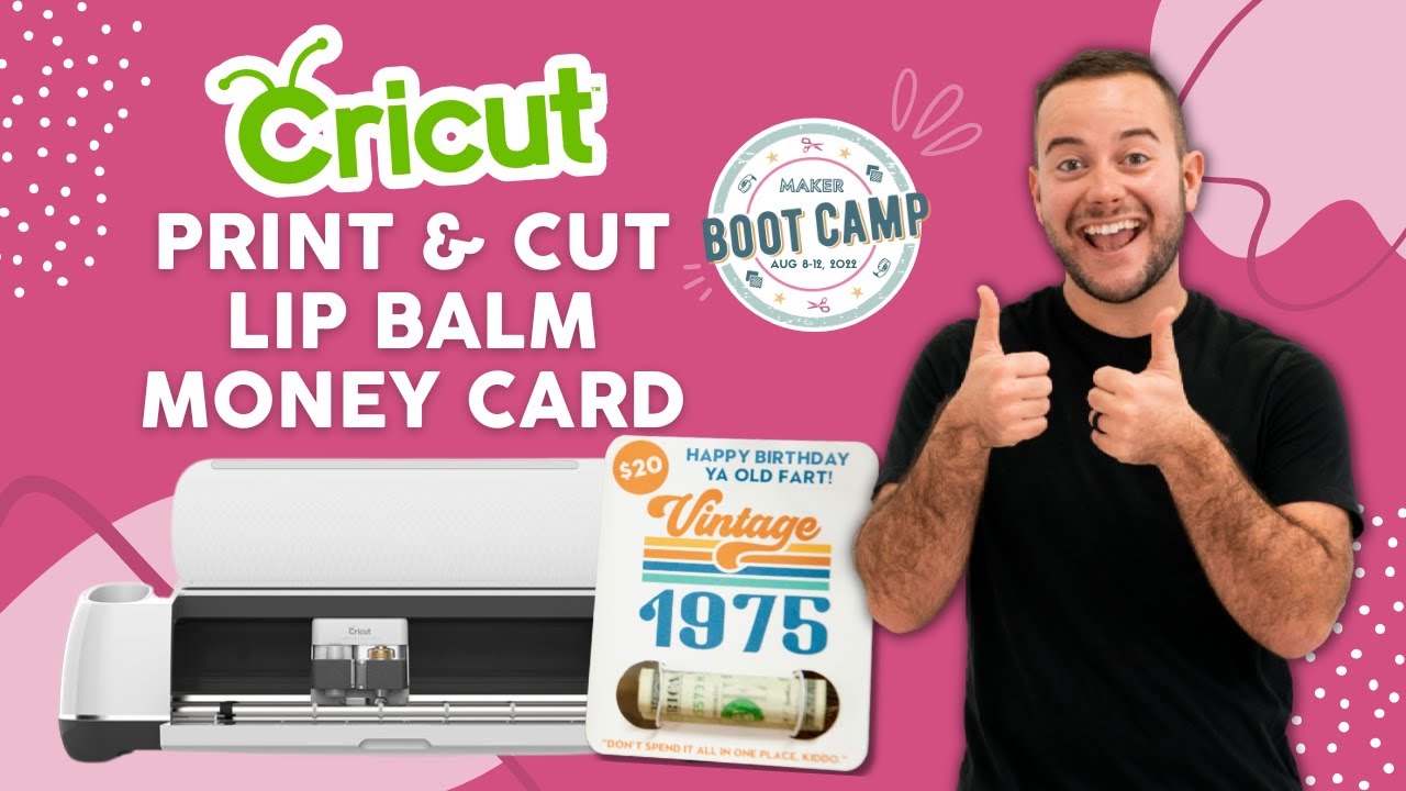 💸 CRICUT PRINT & CUT LIP BALM MONEY CARD! EASY!!💸