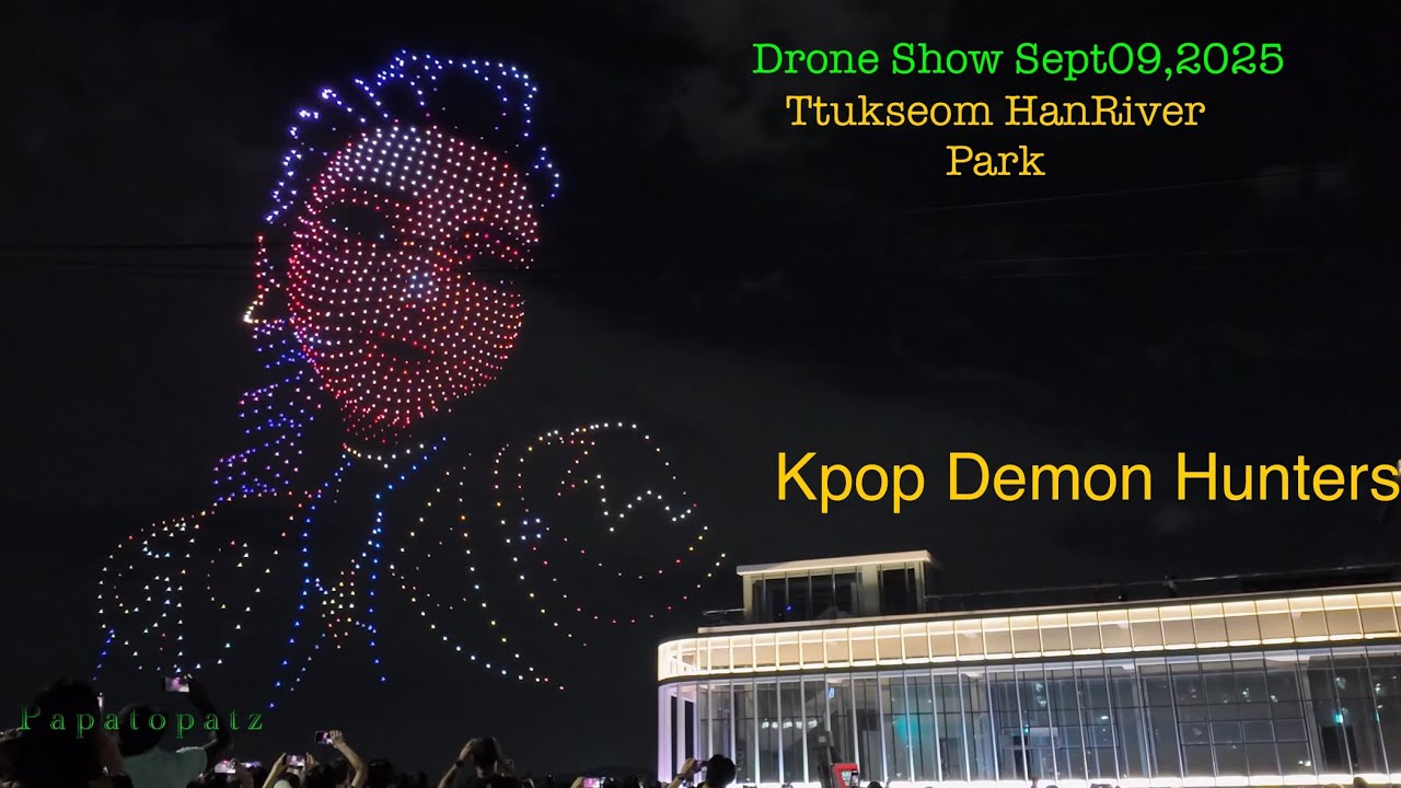 My POV full video of drone show at Ttukseom HanRiver Park Seoul