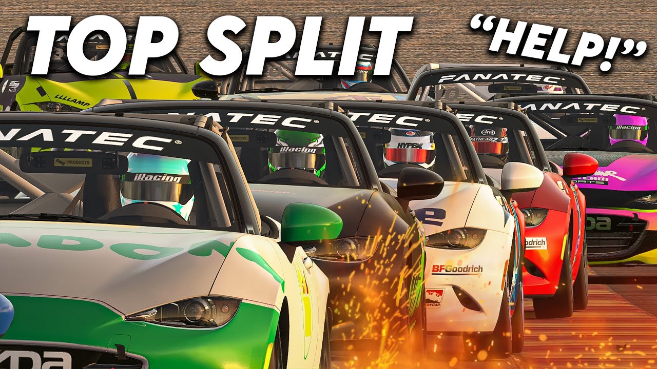 iRacing Top Split Mazda Fighting! (This was CRAZY)