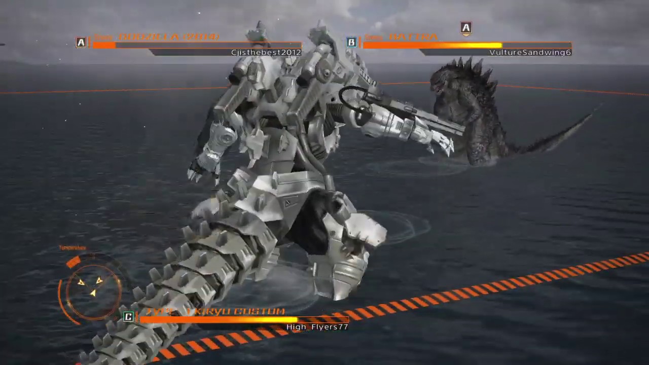 GODZILLA PS4: Type-3 Kiryu vs Godzilla 2014 and Battra Adult