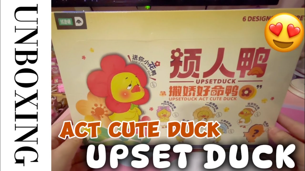 UNBOXING THE VIRAL DUCK BLIND BOX, UPSET DUCK VERSION 2, ACT CUTE DUCK 🌼💕✨