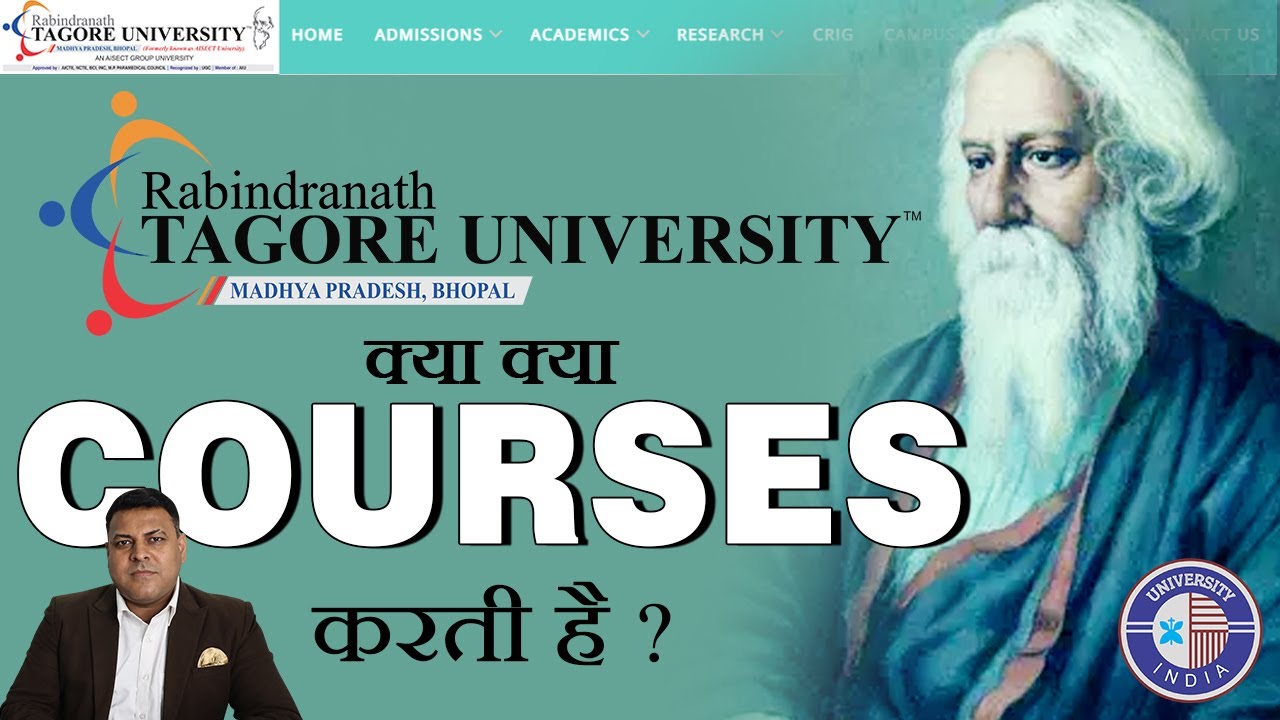 What courses are offered at AISECT UNIVERSITY and RABINDRANATH TAGORE UNIVERSITY?