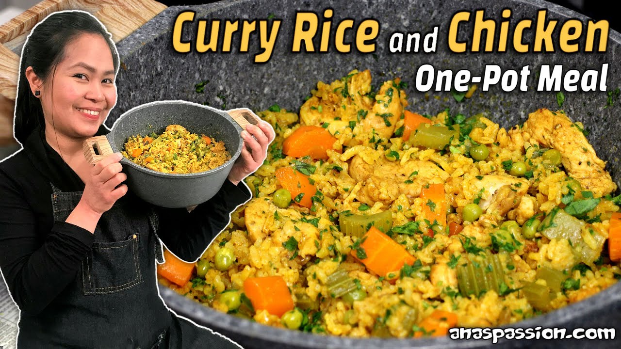 ONE-POT Meal | CURRY RICE and CHICKEN |Kanin at Ulam