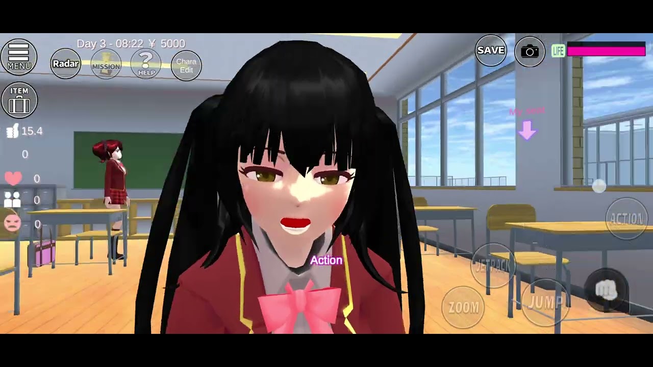 A good girl in school 🏫  #sakuraschoolsimulator #sakura #sakuragaming 