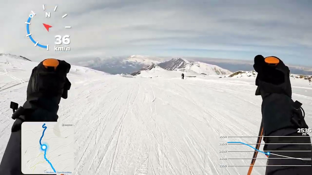 Ergan Ski Center 2. Stage nonstop POV - surprising finish