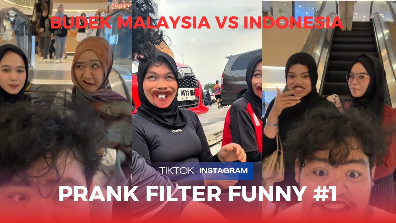 PRANK FILTER FUNNY VIDEO | BUDEK MALAYSIA VS INDONESIA‼️
