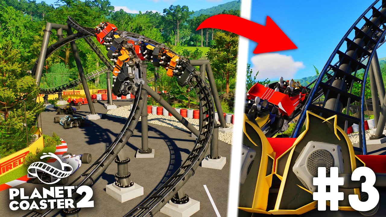 Planet Coaster 2 NEW DRIFT Roller Coaster in my Theme Park!!