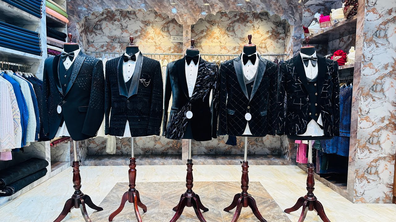 Latest Tuxedos, Indo and Sherwani Design. Menswear store in Uttam Nagar. Free Worldwide Shipping.