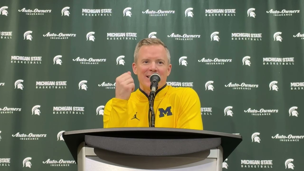 Michigan Head Coach Dusty May Postgame Press Conference vs MSU