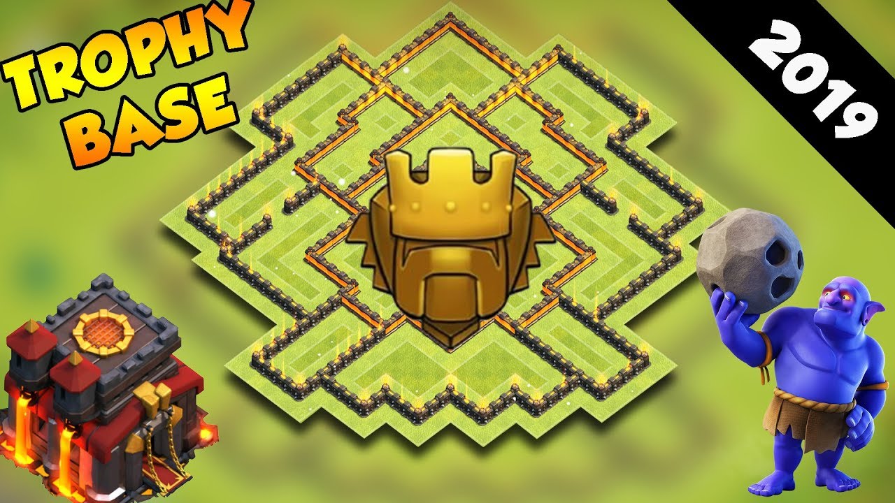 INSANE Town Hall 10 TROPHY Base Design 2019! CoC BEST Th10 Trophy Base Layout - Clash of Clans