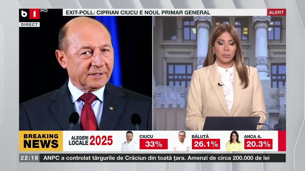 ALEGERI LOCALE 2025. BĂSESCU: VICTORIA LUI CIUCU A FOST UȘOR DE ANTICIPAT. P3