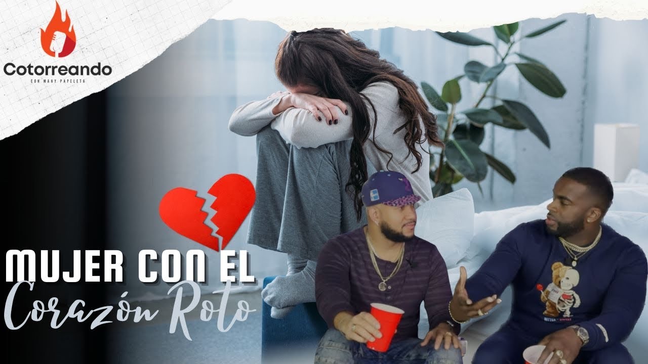 una mujer con el corazon roto
