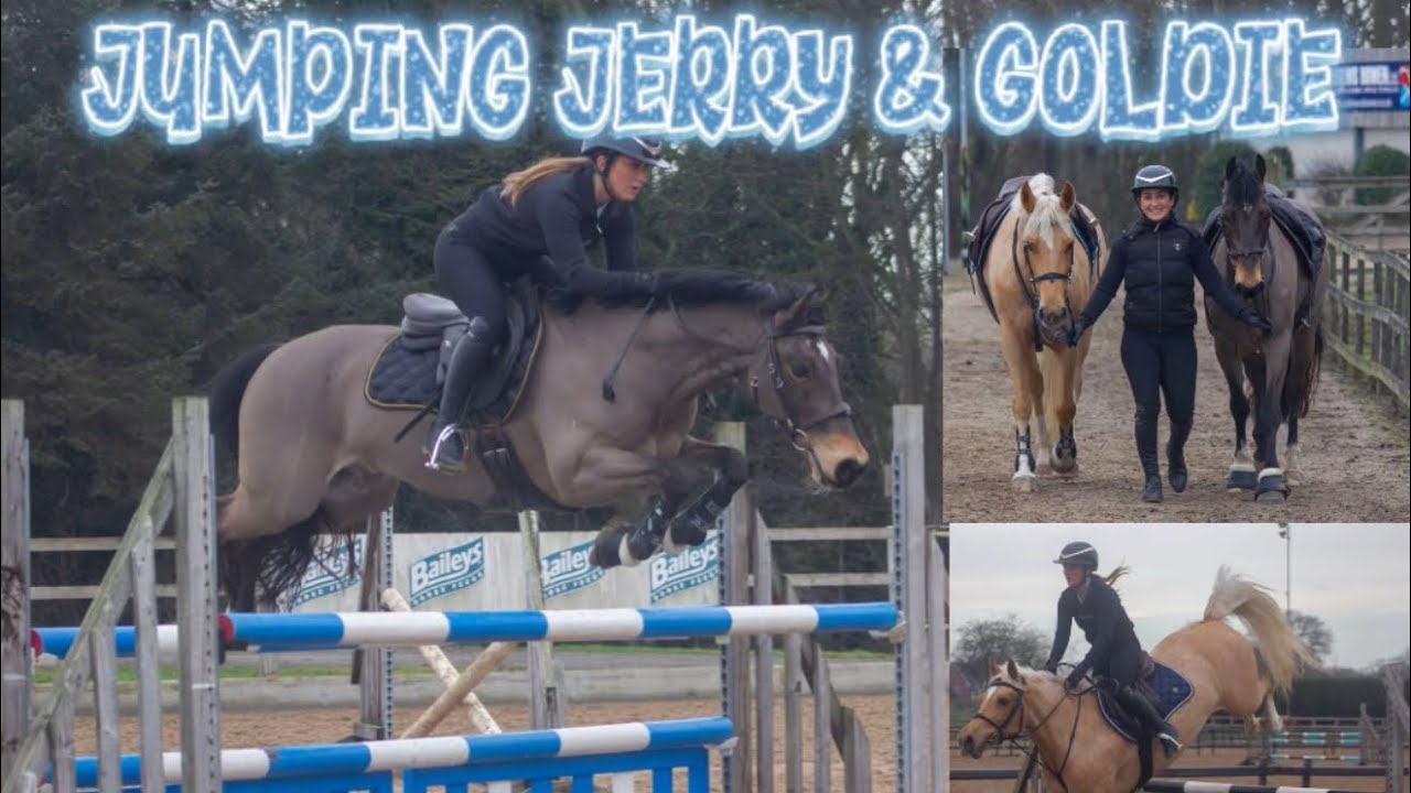 JUMPING MY PONIES JERRY AND GOLDIE!