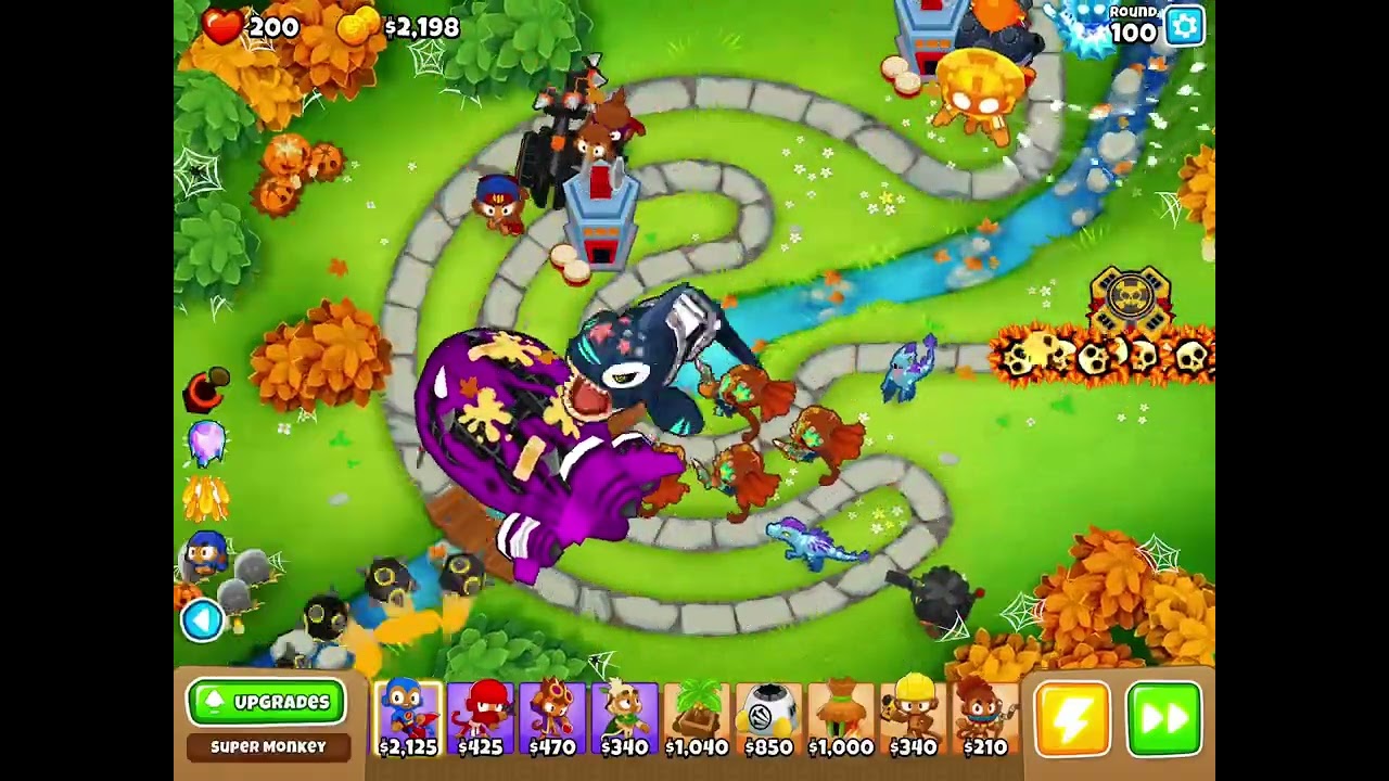 Beating round 100 in btds