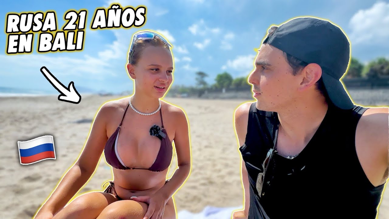 CONOCÍ a una RUSA de 21 AÑOS en LA PLAYA de BALI ! 🇮🇩