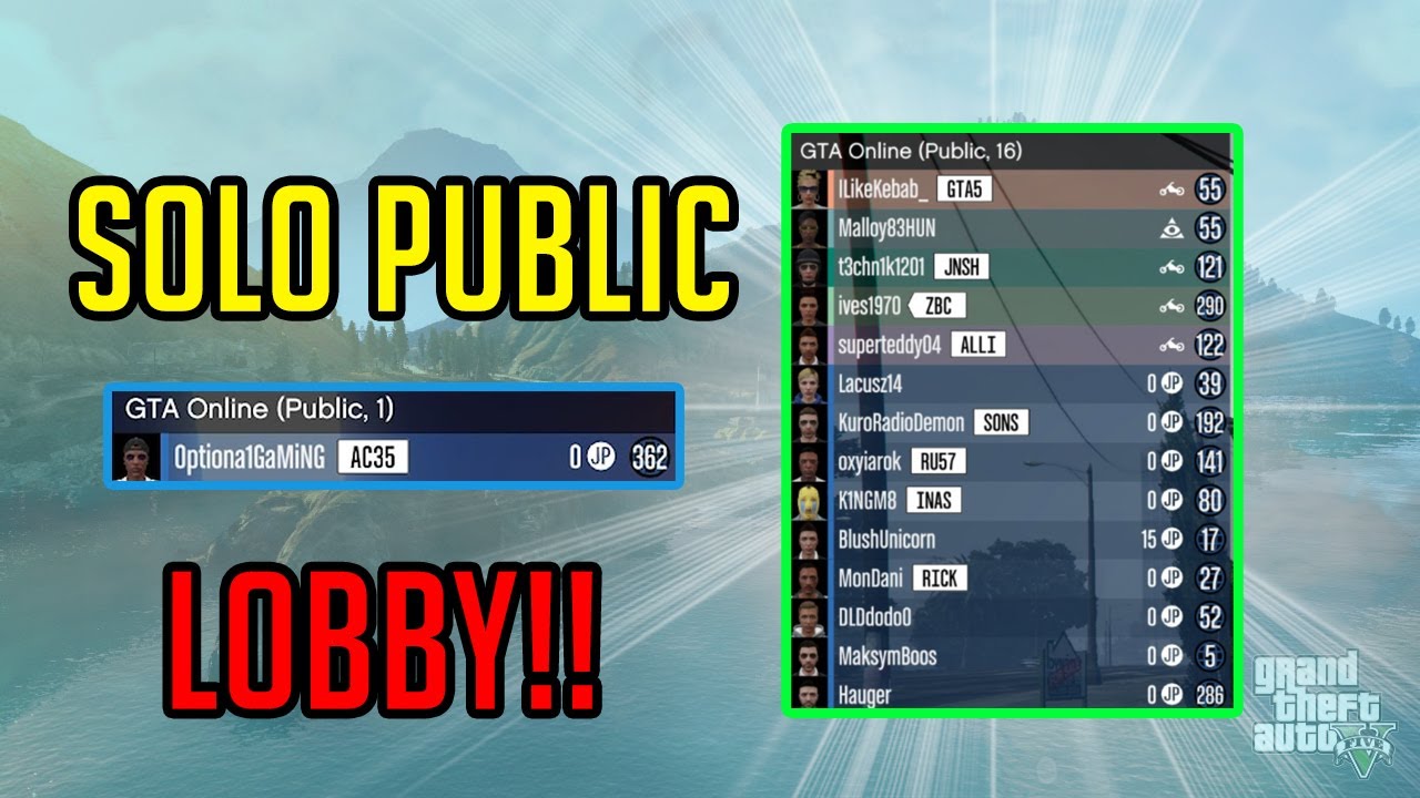 *WORKING* How To Get A GTA 5 ONLINE SOLO PUBLIC LOBBY 2024! (Xbox One/Xbox Series X)
