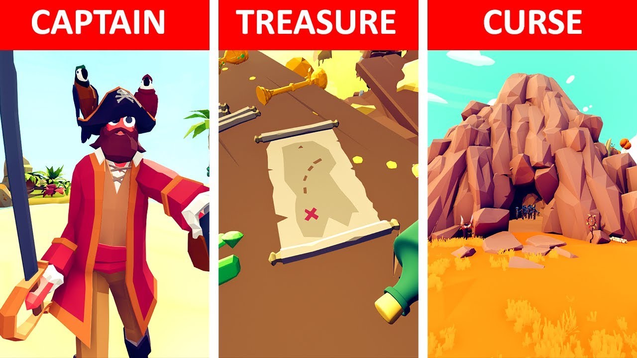 Pirate Captain's Cursed Treasure Hunt - TABS Story - Totally Accurate Battle Simulator