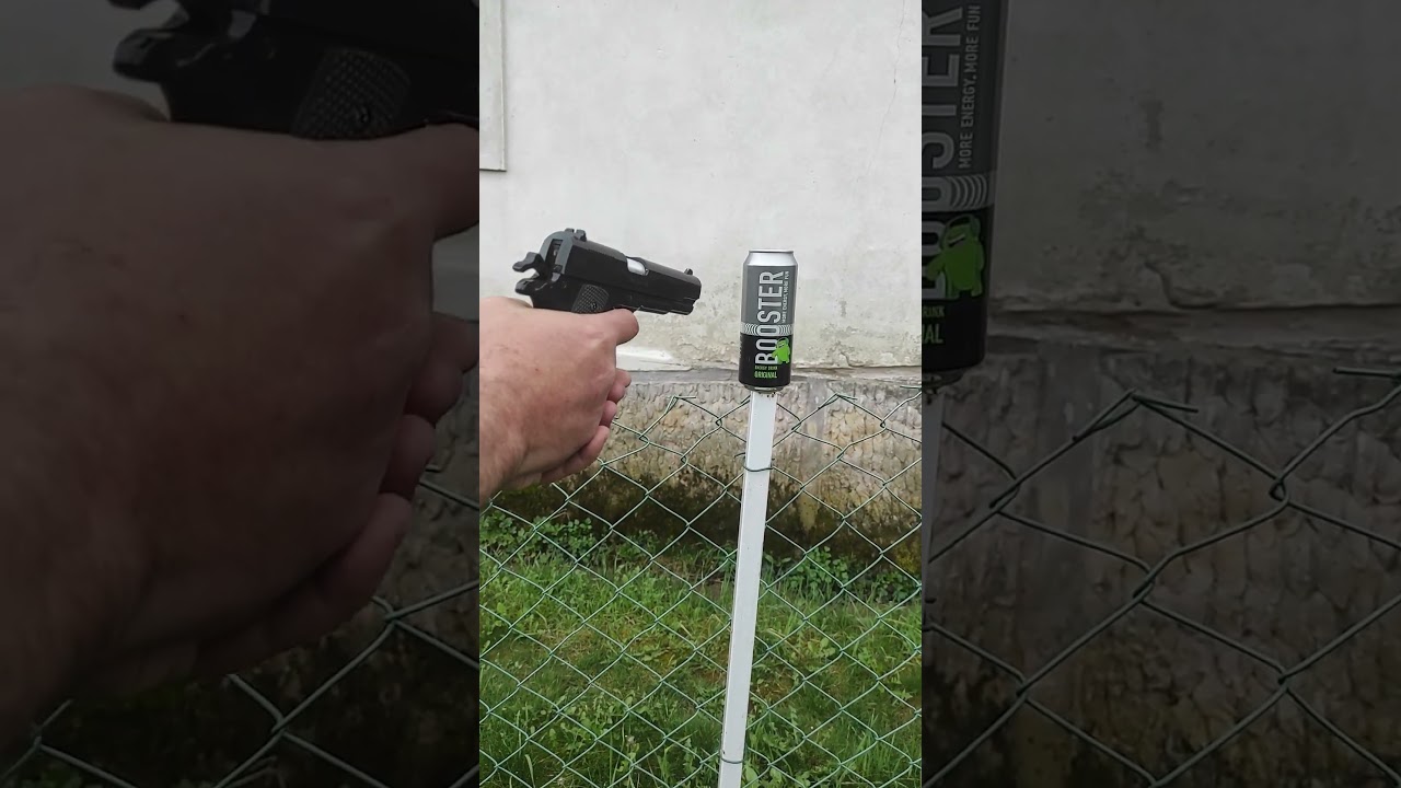 COLT 1911( a replica) vs BOOSTER