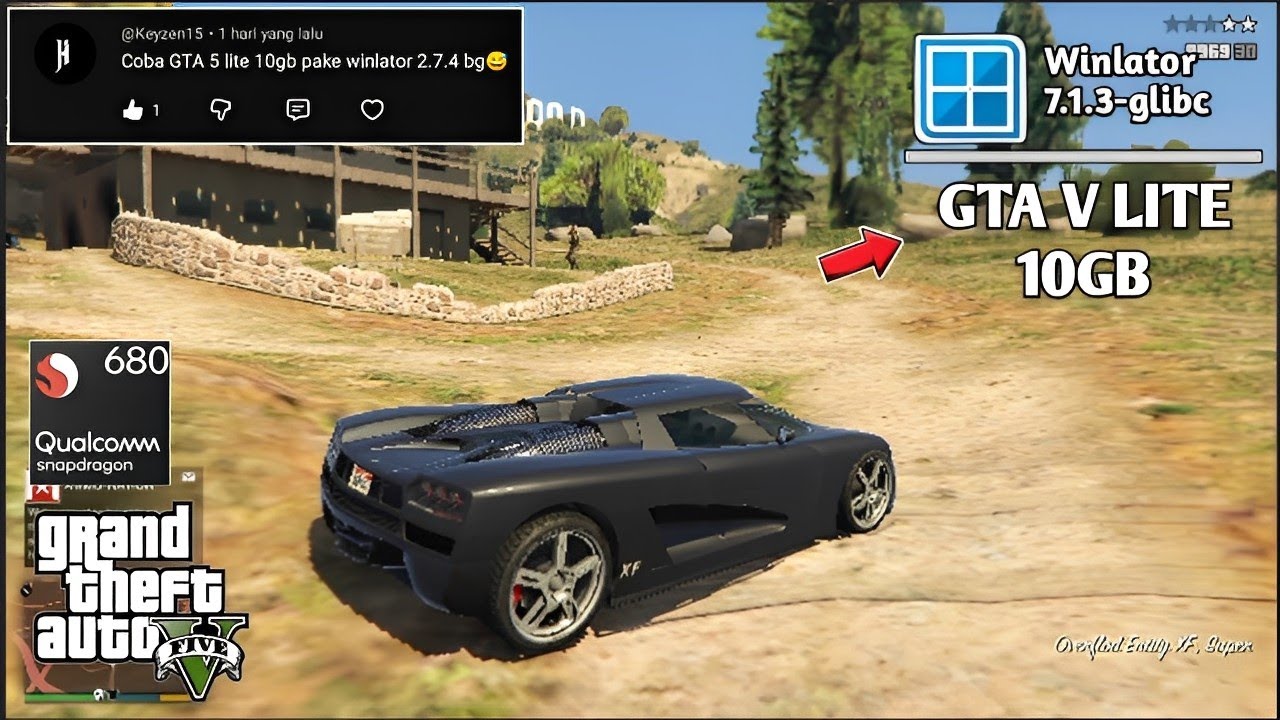 Winlator 7.1.3-glibc | GTA V lite 10gb | Snapdragon 680