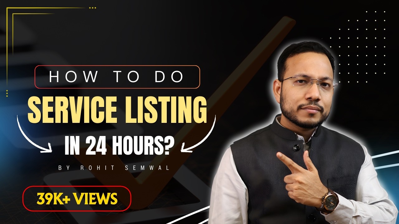 How to do Service Listing on Government e-Marketplace (GeM) within 24 hours | Service Listing on GeM