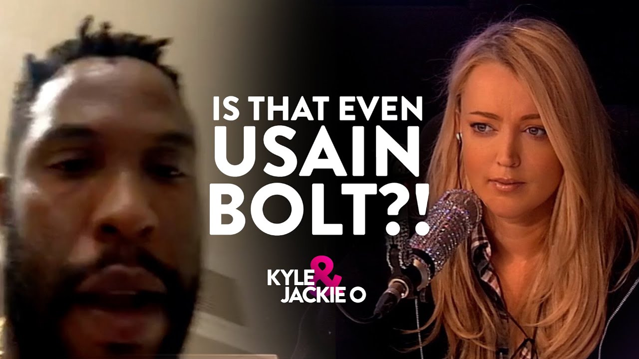 Radio hosts question if that's actually Usain Bolt! 🏃‍♂️ | KIIS1065, The Kyle & Jackie O Show