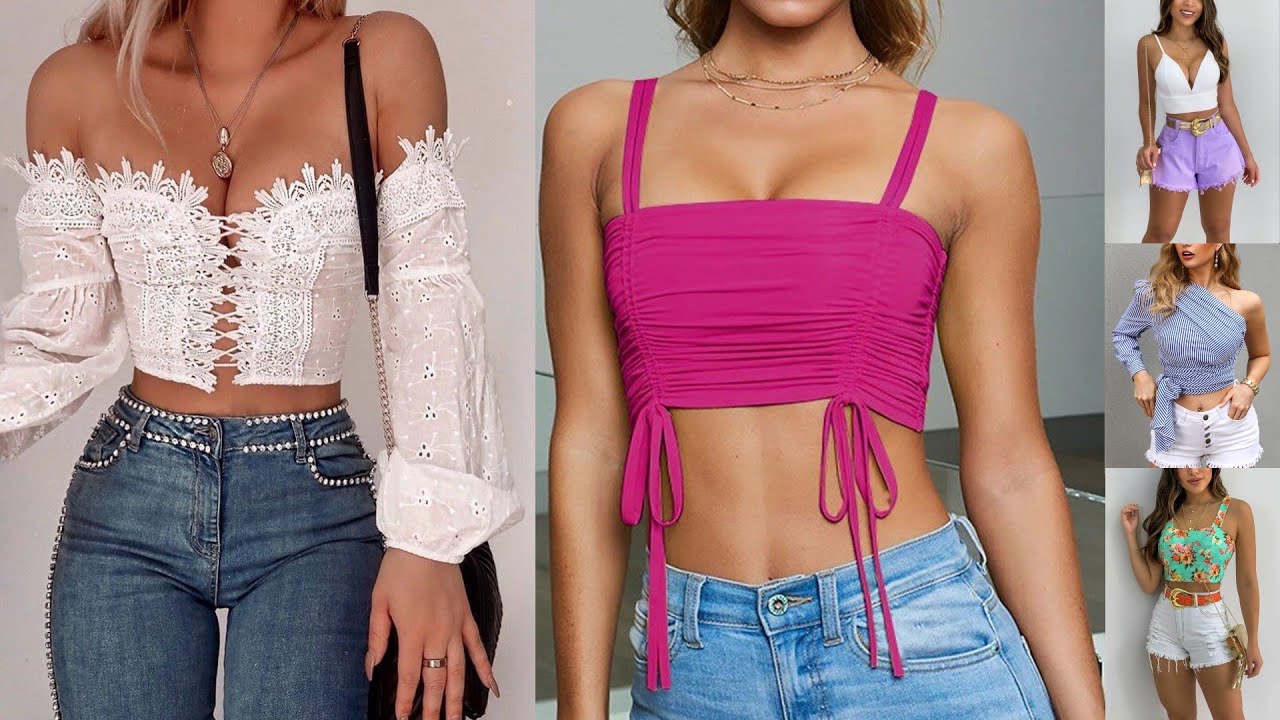 HERMOSOS CROP TOP DE MODA Y TENDENCIA | BLUSAS CORTAS 2022
