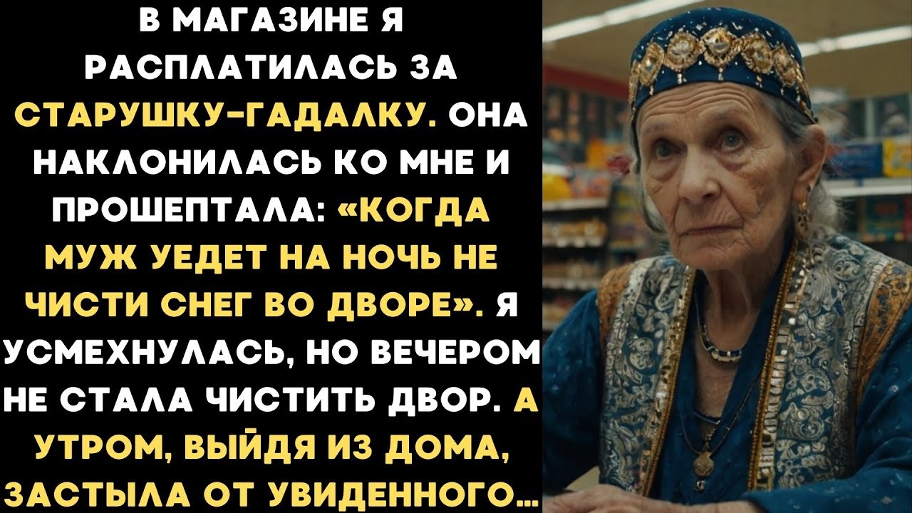 🔮 Гадалка сказала: «Когда муж уедет на ночь  не чисти снег во дворе Утром я выша из дома и ЗАСТЫЛА 😨