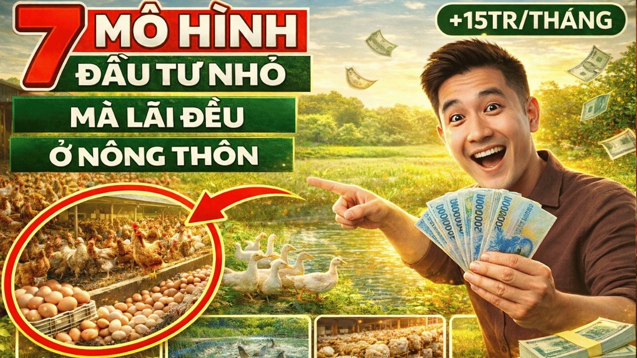 7 Mô Hình Kiếm Tiền Ở Nông Thôn Vốn Ít Nhưng Thu Nhập Ổn Định