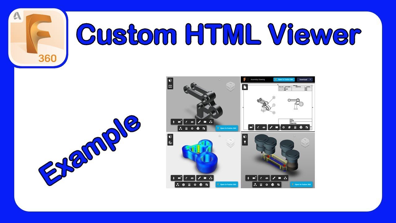 Fusion 360 - Custom HTML Viewer Example #Fusion360