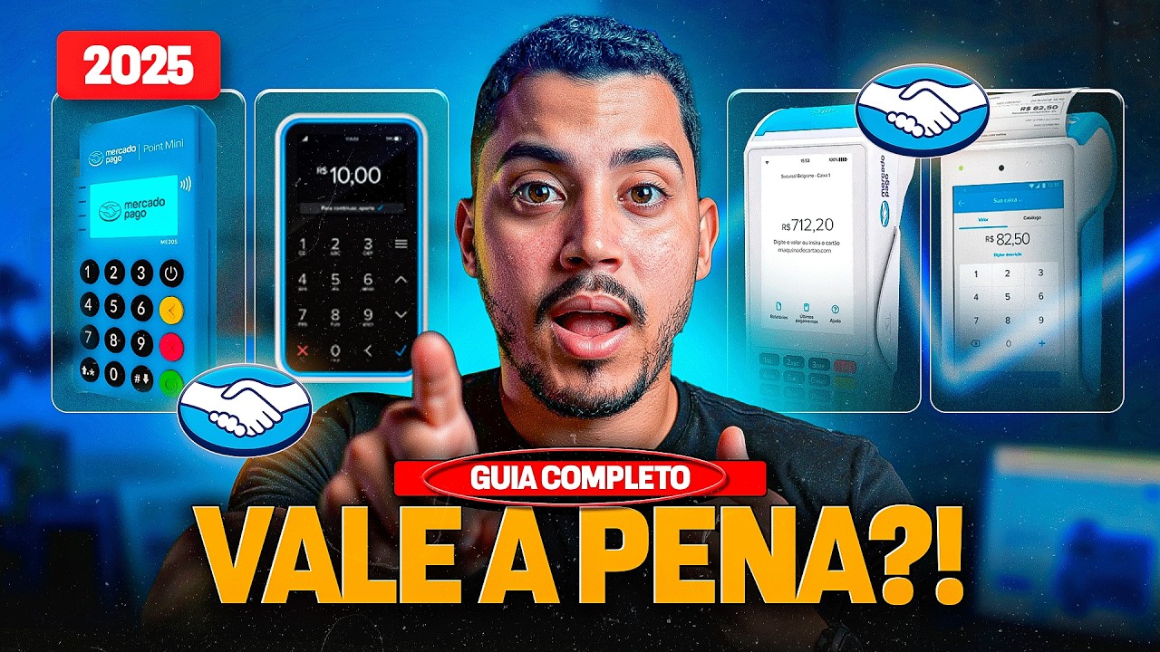 MÁQUINA de CARTÃO MERCADO PAGO É BOA MESMO? TESTE COMPLETO com TODAS em 2025!